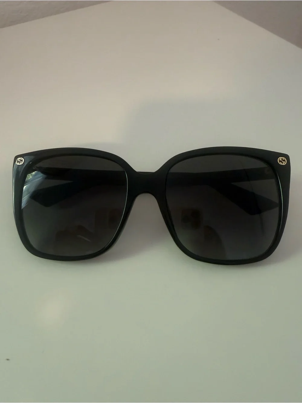 Gucci Women’s Black Square Gradient Lens Sunglasses